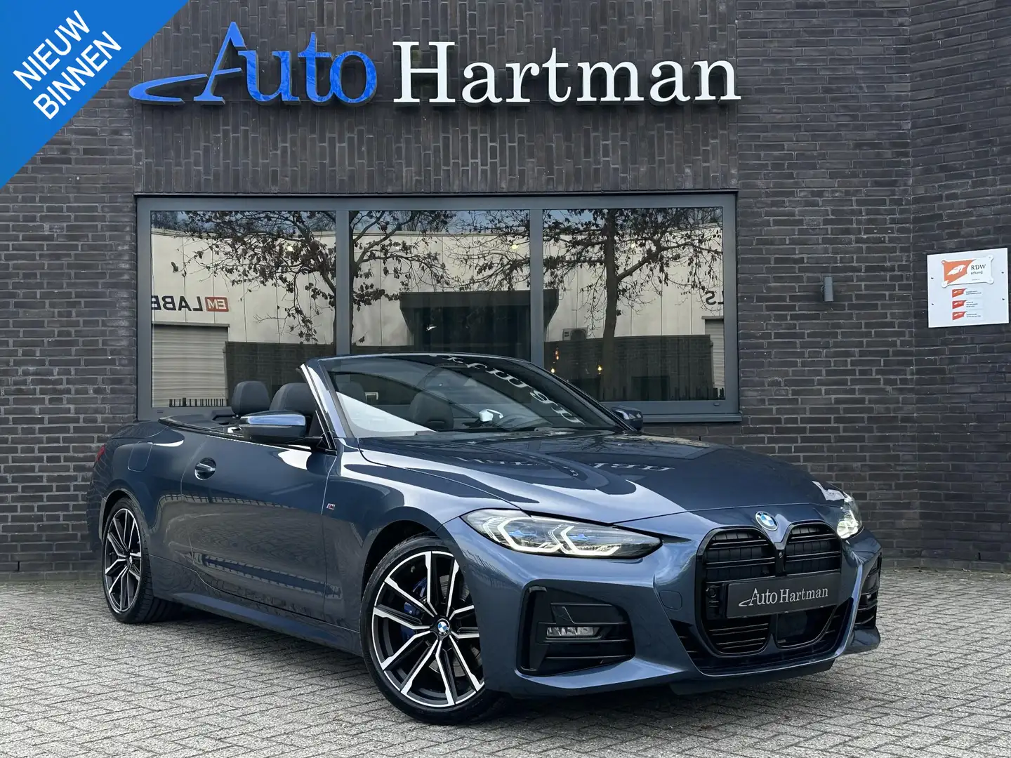 BMW 430 4-serie Cabrio 430i High Executive M-Sport ACC|H&K Bleu - 1
