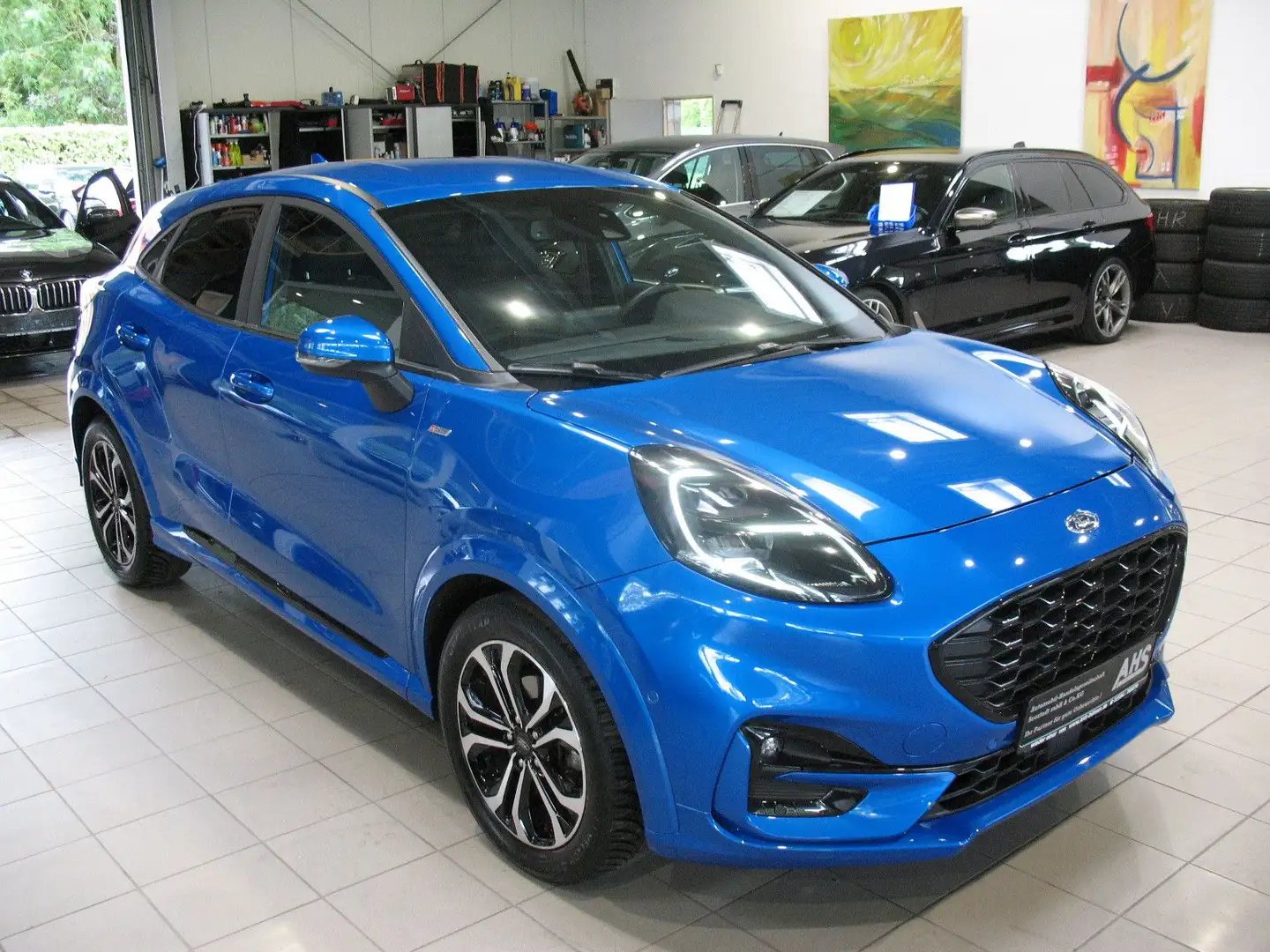 Ford Puma 1.0 EcoBoost Hybrid ST-Line X Design *LED* Blauw - 2