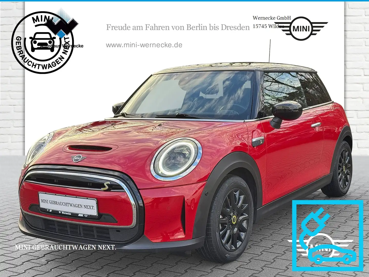 MINI Cooper SE Hatch DAB LED RFK Navi ACC Klimaaut. Rood - 1