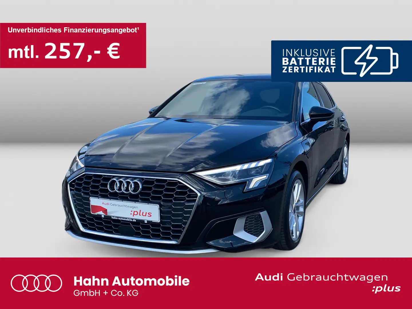 Audi A3 advanced 40TFSIe S tronic Virtual C Zwart - 1