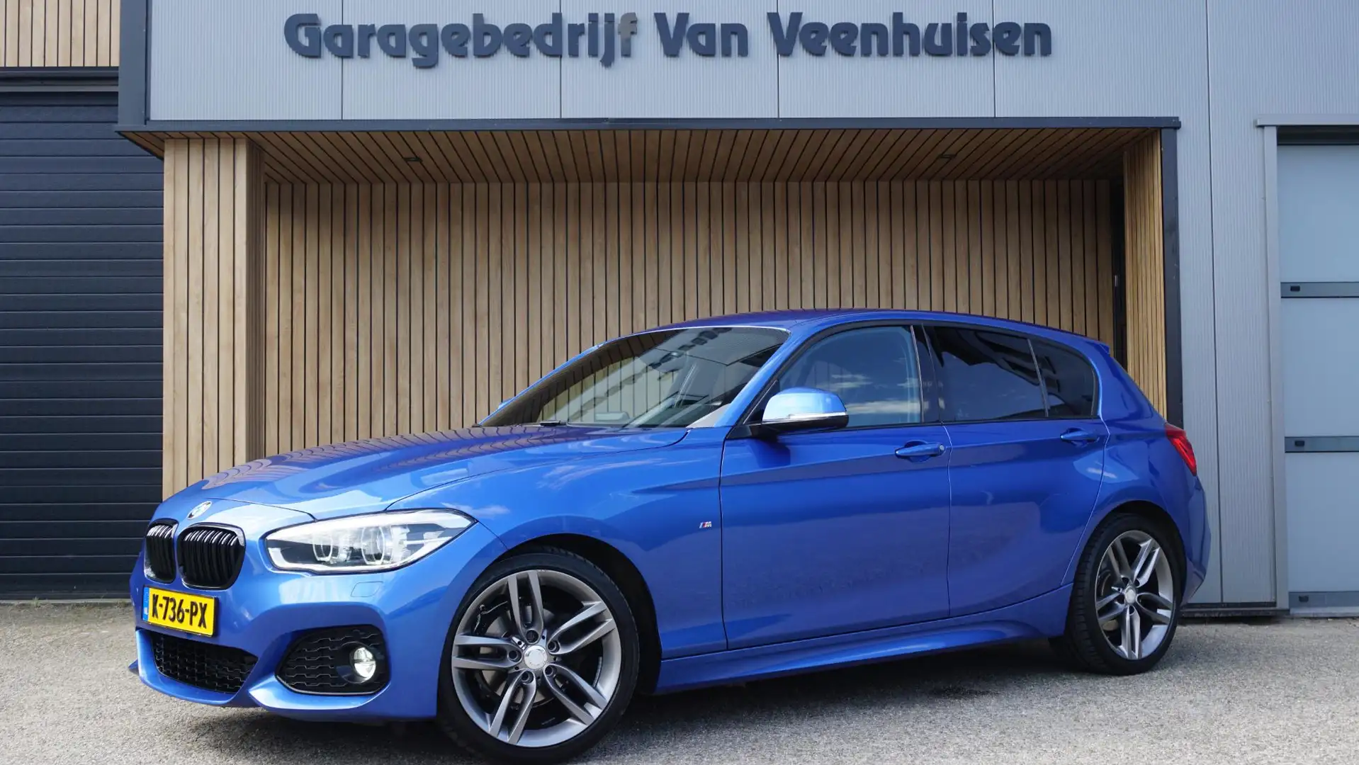 BMW 118 1-serie 118i 136pk 5Drs M-Sport Shadow-Line Leder Blauw - 1