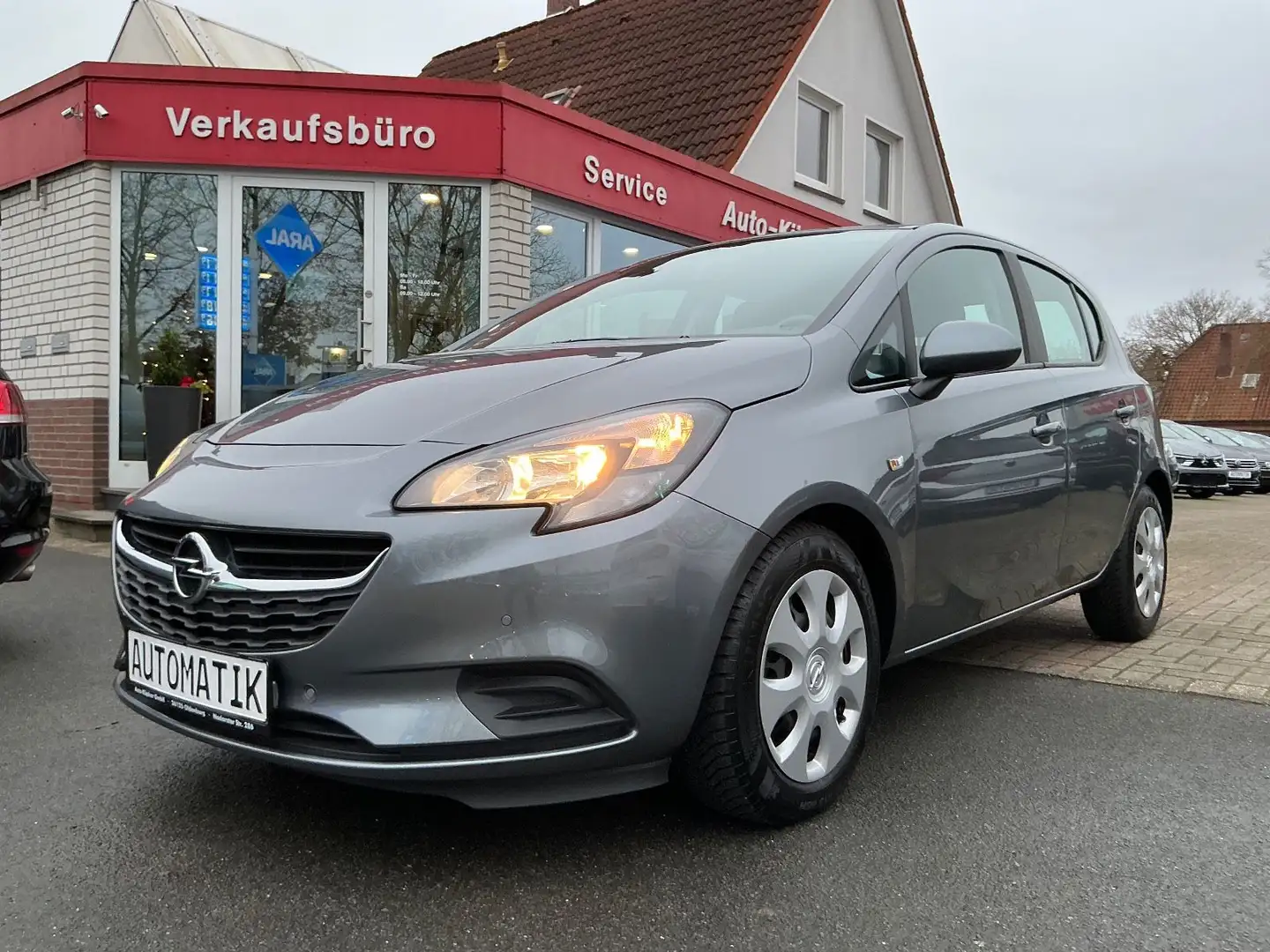 Opel Corsa E Edition 1.4 Automatik SHZ LHZ CarPlay Gris - 1