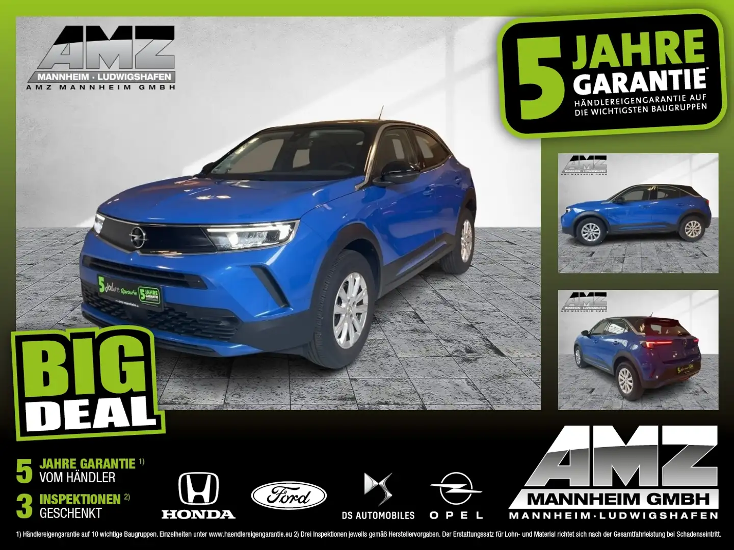 Opel Mokka 1.2 Turbo Edition +FLA LM KAM LED Navi PDC Bleu - 1
