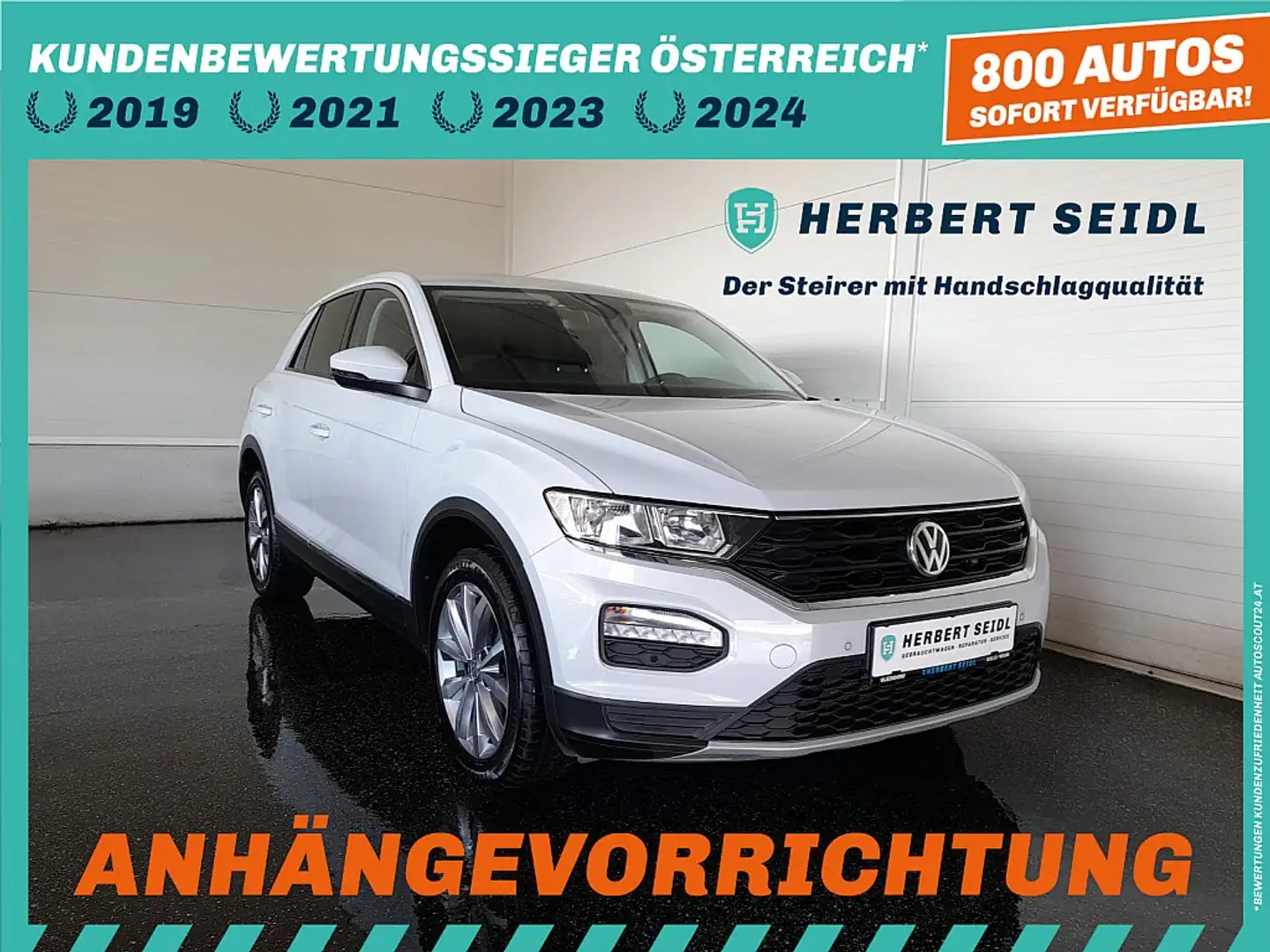 Volkswagen T-Roc STYLE 4x4 2,0 TDI DSG *STANDHZG / 17 ZOLL / NAV... Weiß - 1