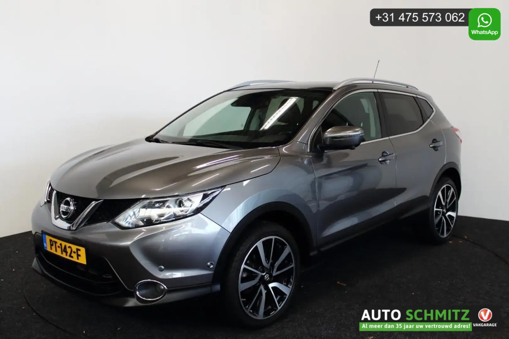 Nissan Qashqai 1.2 Automaat Tekna *Navi/Cruise/Trekhaak* Grijs - 2