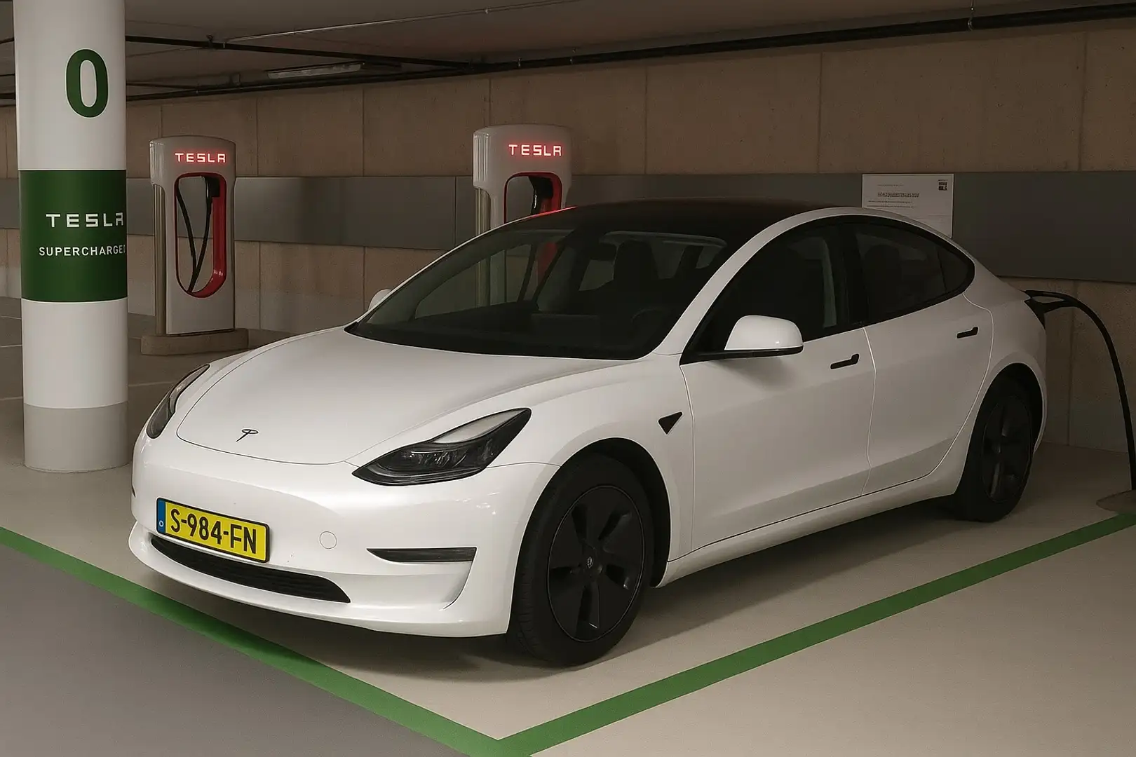 Tesla Model 3 Long Range AWD 75kWh 12/2022 Wit - 1