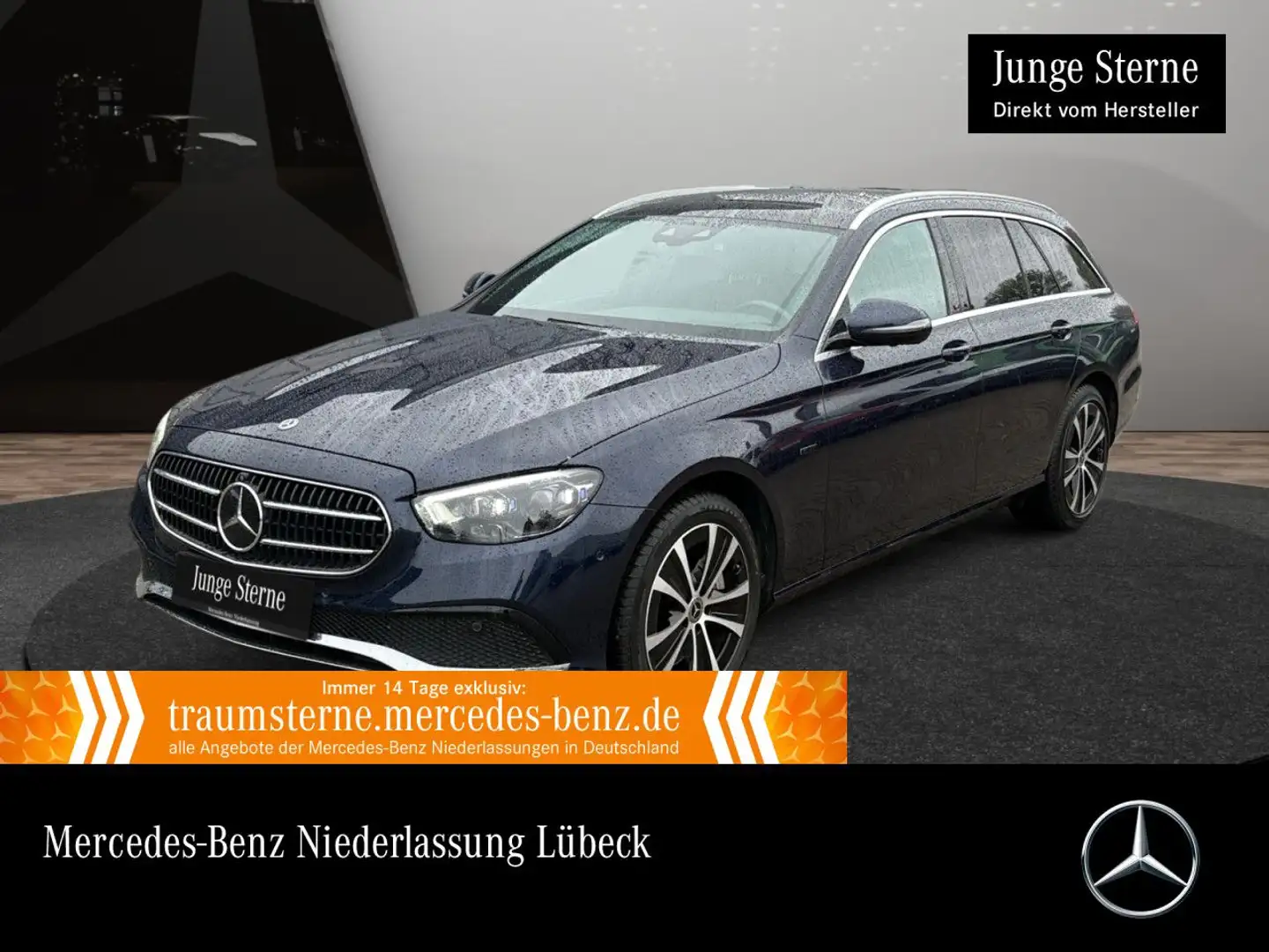Mercedes-Benz E 300 de T 4M AVANTG+PANO+360+AHK+MULTIBEAM+HUD+9G Blau - 1