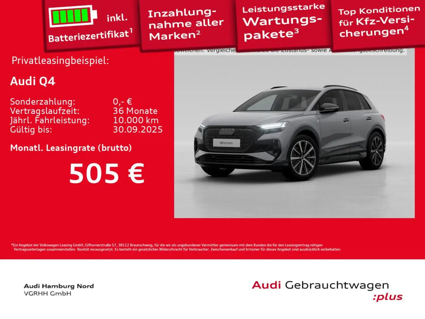 Audi Q4 e-tron Q4 45 e-tron quattro S line AHK Nav Sound Matrix Grau - 1