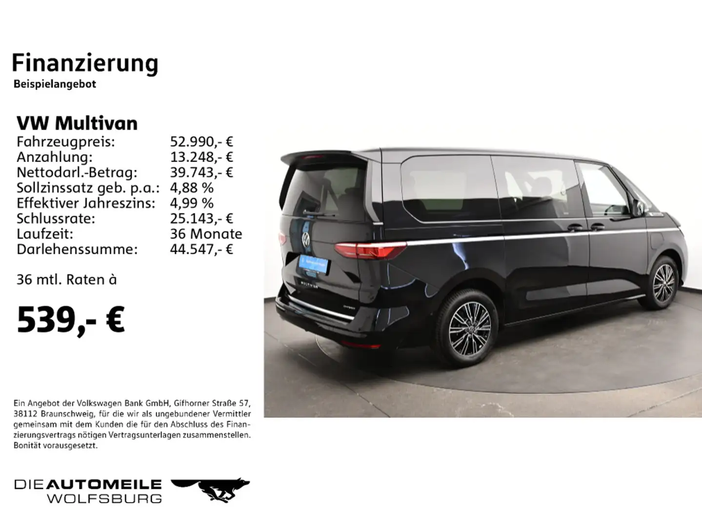 Volkswagen T7 Multivan T7 Multivan LÜ 1.4 TSI eHybrid DSG Style Matrix/ Noir - 2
