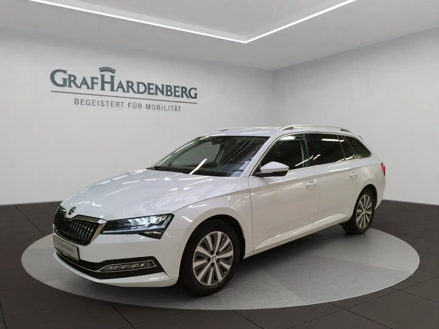 Skoda Superb Combi 2.0 TDI DSG ACC AHK el. Sitze Style Weiß - 1