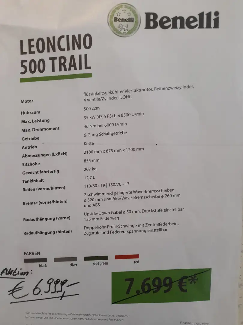 Benelli Leoncino 500 Trail Schwarz - 2