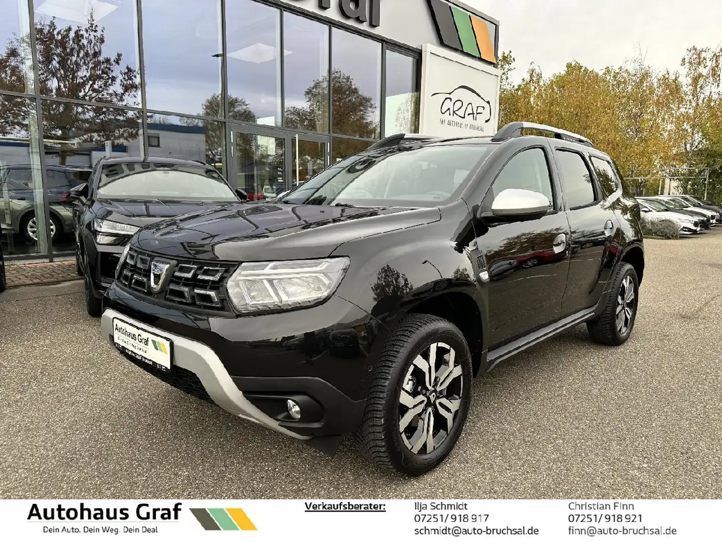 Dacia Duster Duster Prestige+ TCe 130 2WD*AHK*Allwetterreifen Schwarz - 1