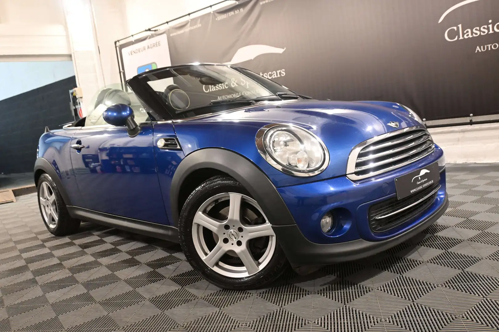 MINI Cooper Roadster ROADSTER 1.6i / GPS NAVI / CUIR / BLUETOOTH / PDC Bleu - 2