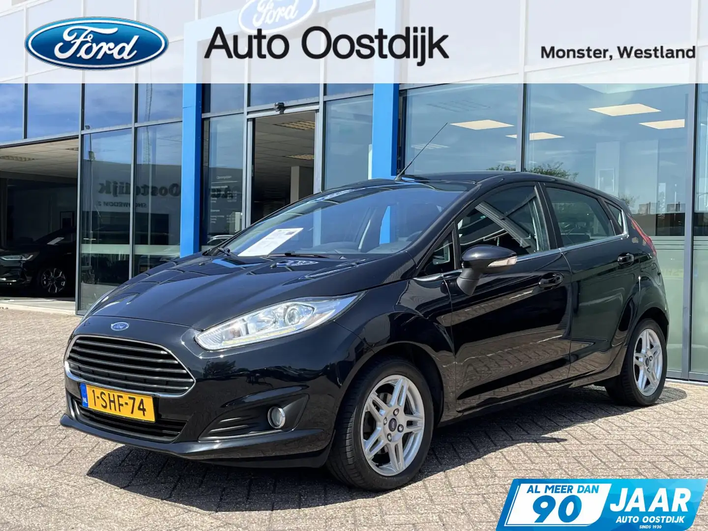 Ford Fiesta 1.0 EcoBoost Titanium 5 deurs 100PK NIEUWE DISTRIB Zwart - 1