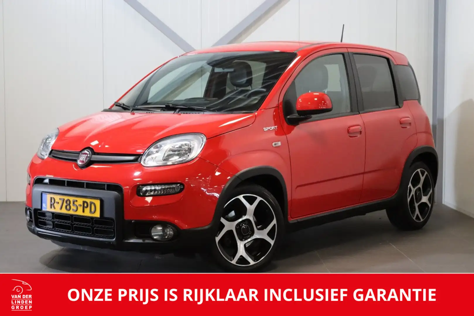 Fiat Panda 1.0 Hybrid Sport|Airco|Winter|16"|PDC|Privacy|Rijk Red - 1