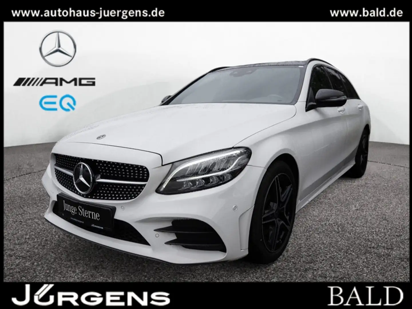 Mercedes-Benz C 300 d 4M T AMG-Sport/Wide/Pano/Night/Ambi/18' Weiß - 1