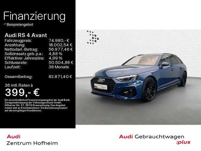 Audi RS4 qu tip*280 km/h*B&O*HUD*Pano*Matrix*V