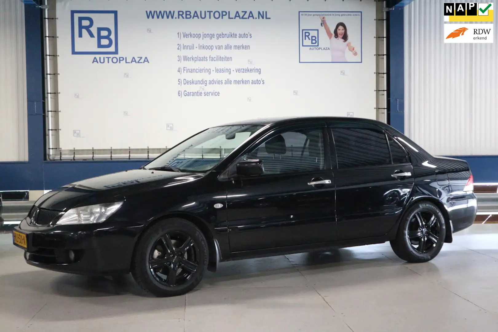 Mitsubishi Lancer AUTOMAAT/ LPG/ AIRCO Zwart - 1