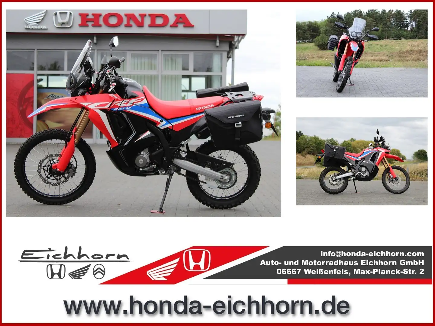 Honda CRF 300 L Rally Rouge - 1