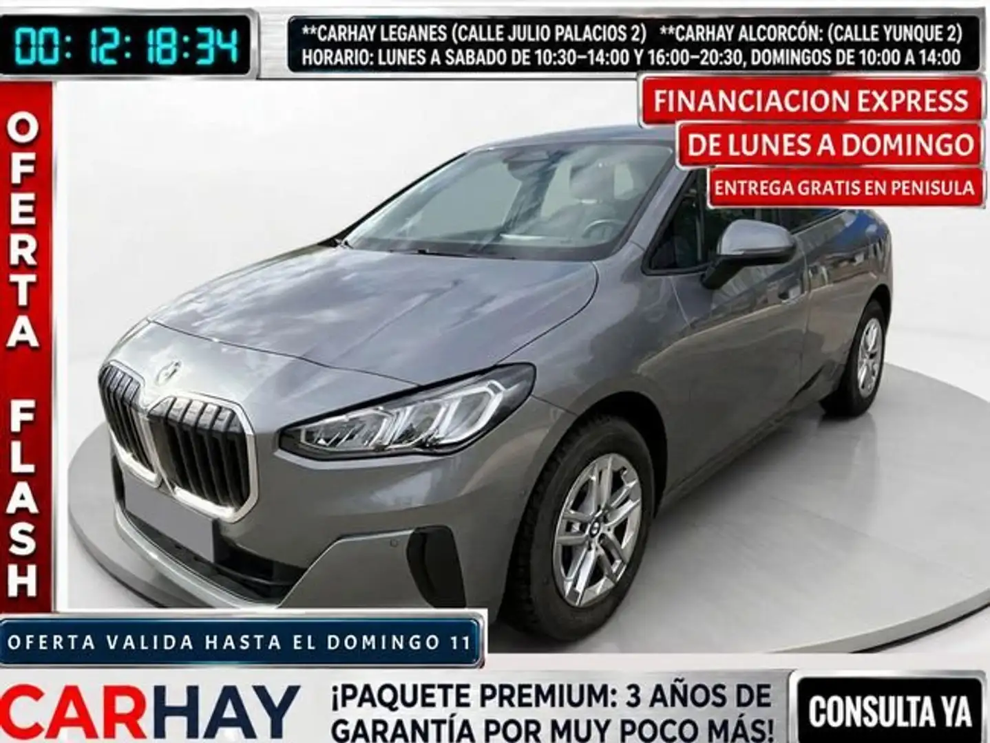 BMW 218 218d Gris - 1