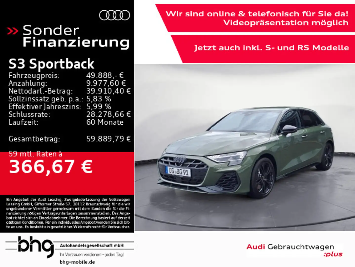 Audi S3 TFSI Grün - 1