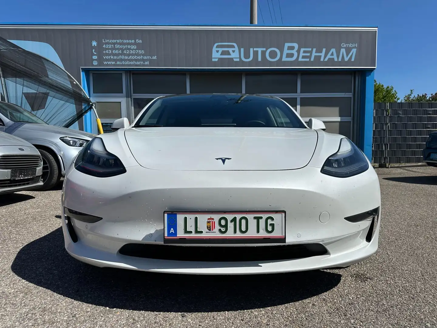 Tesla Model 3 Long Range AWD Autopilot-Kamera-AHK Weiß - 2