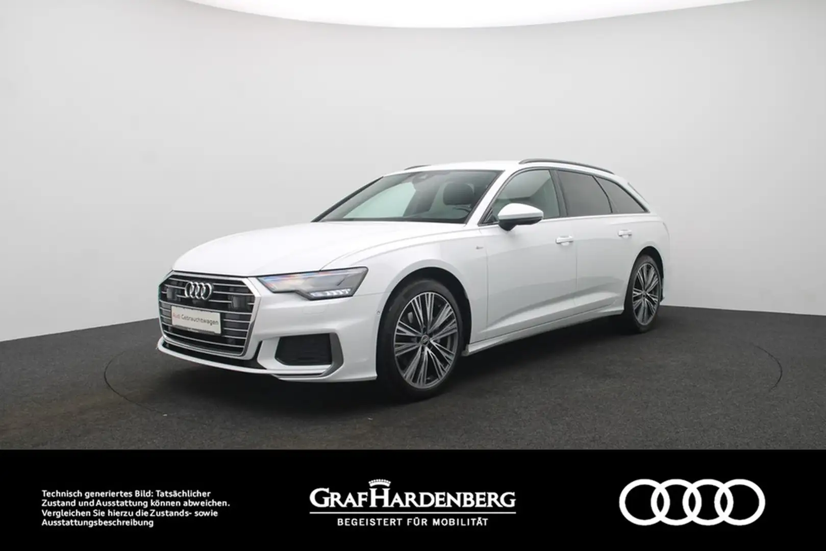 Audi A6 Avant 40 TDI S line LED Navi B&O HuD AHK ACC Weiß - 1