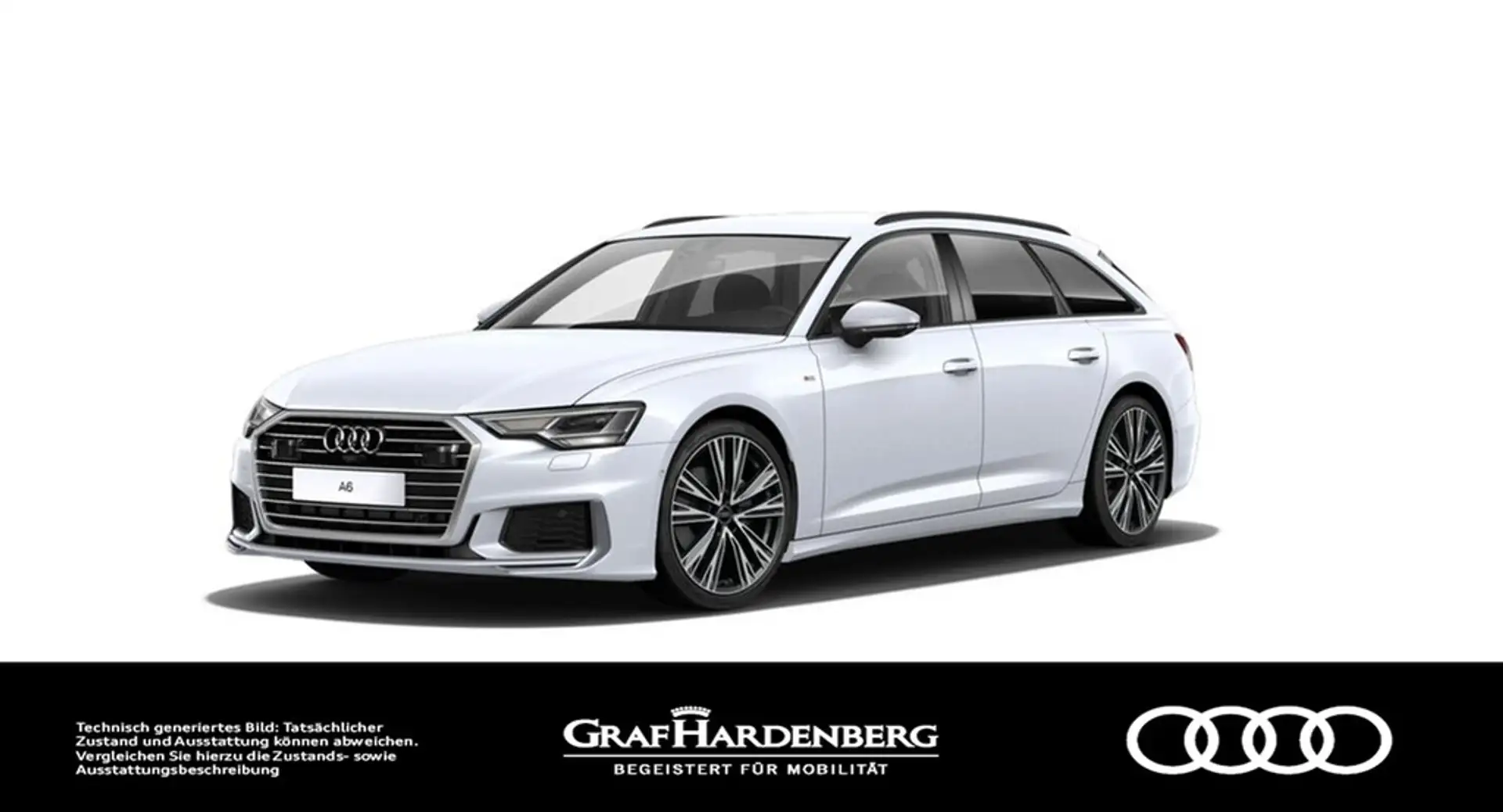 Audi A6 Avant 40 TDI S line LED Navi B&O HuD AHK ACC Weiß - 1