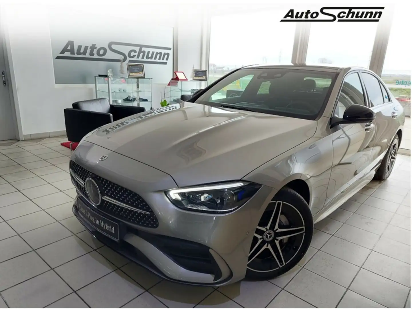 Mercedes-Benz C 300 e AMG Line +MBUX+DIGITAL LIGHT+NIGHT+ Srebrny - 1