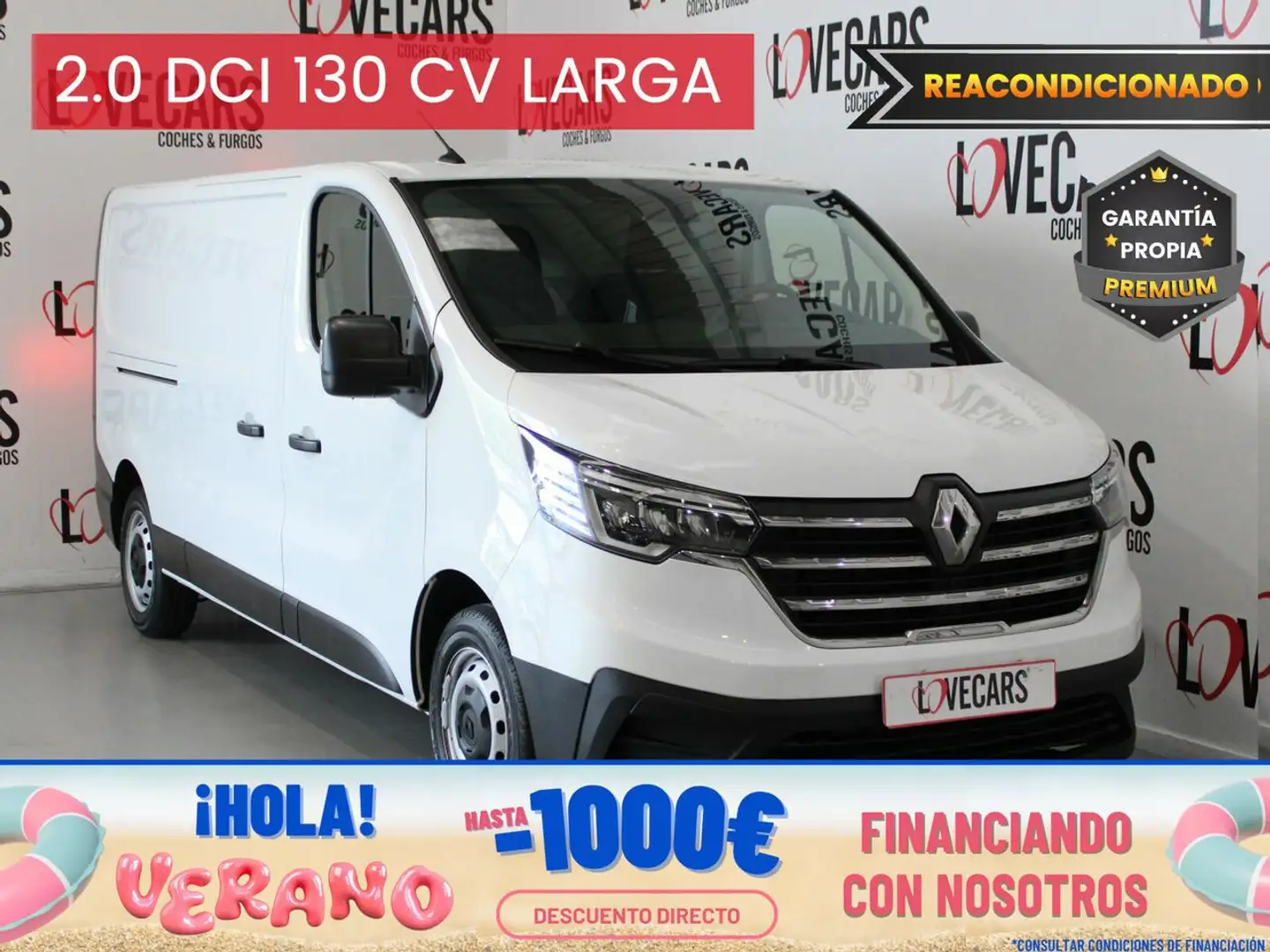 Renault Trafic 2.0 DCI FURGÓN L2 H1 2800KG GPS 130 Blanc - 1