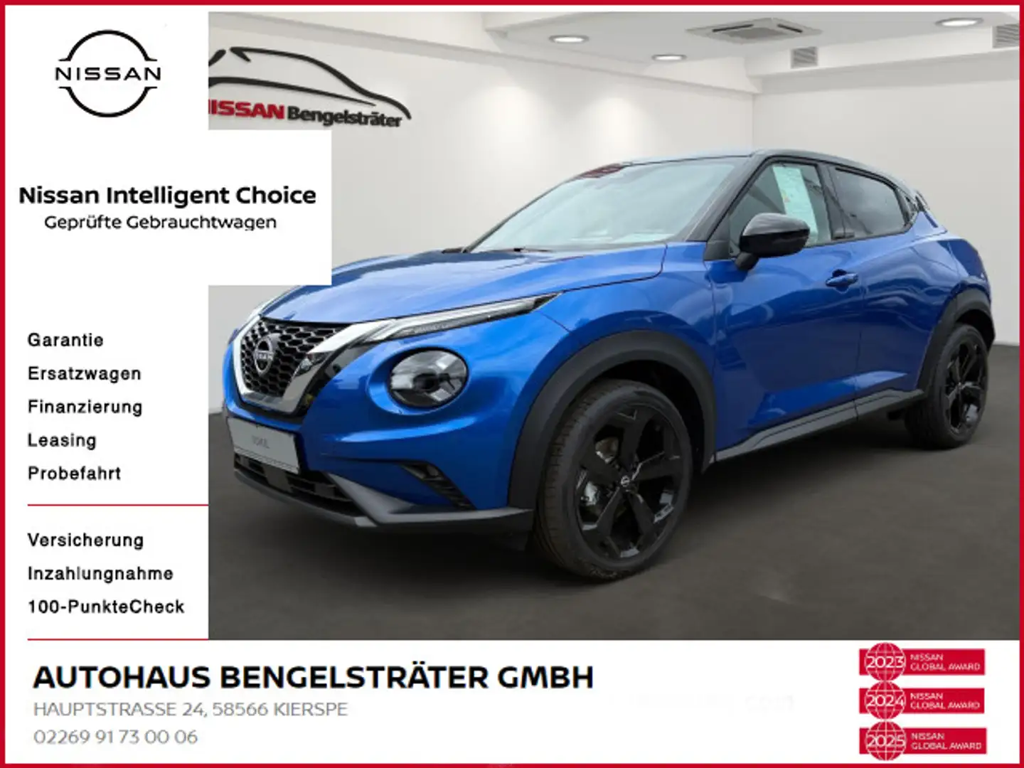 Nissan Juke 1.0 DIG-T Tekna Blau - 1