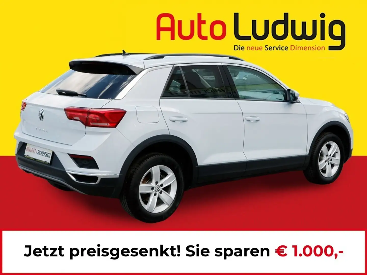 Volkswagen T-Roc 1,6 TDI SCR Design*APP CONNECT*PARK PILOT*SHZ*T... Weiß - 2