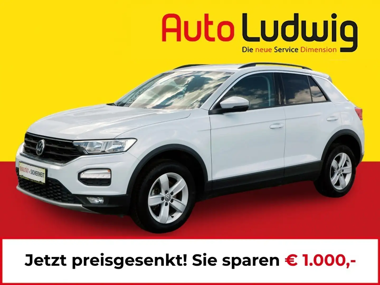 Volkswagen T-Roc 1,6 TDI SCR Design*APP CONNECT*PARK PILOT*SHZ*T... Weiß - 1