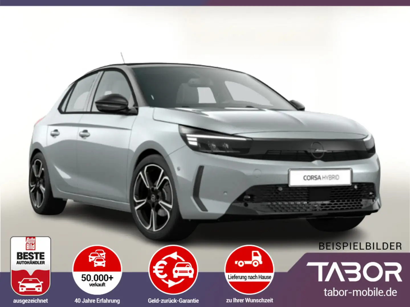 Opel Corsa 145 Hybrid AT6 GS KomfortP SHZ LHZ TechP Silber - 1