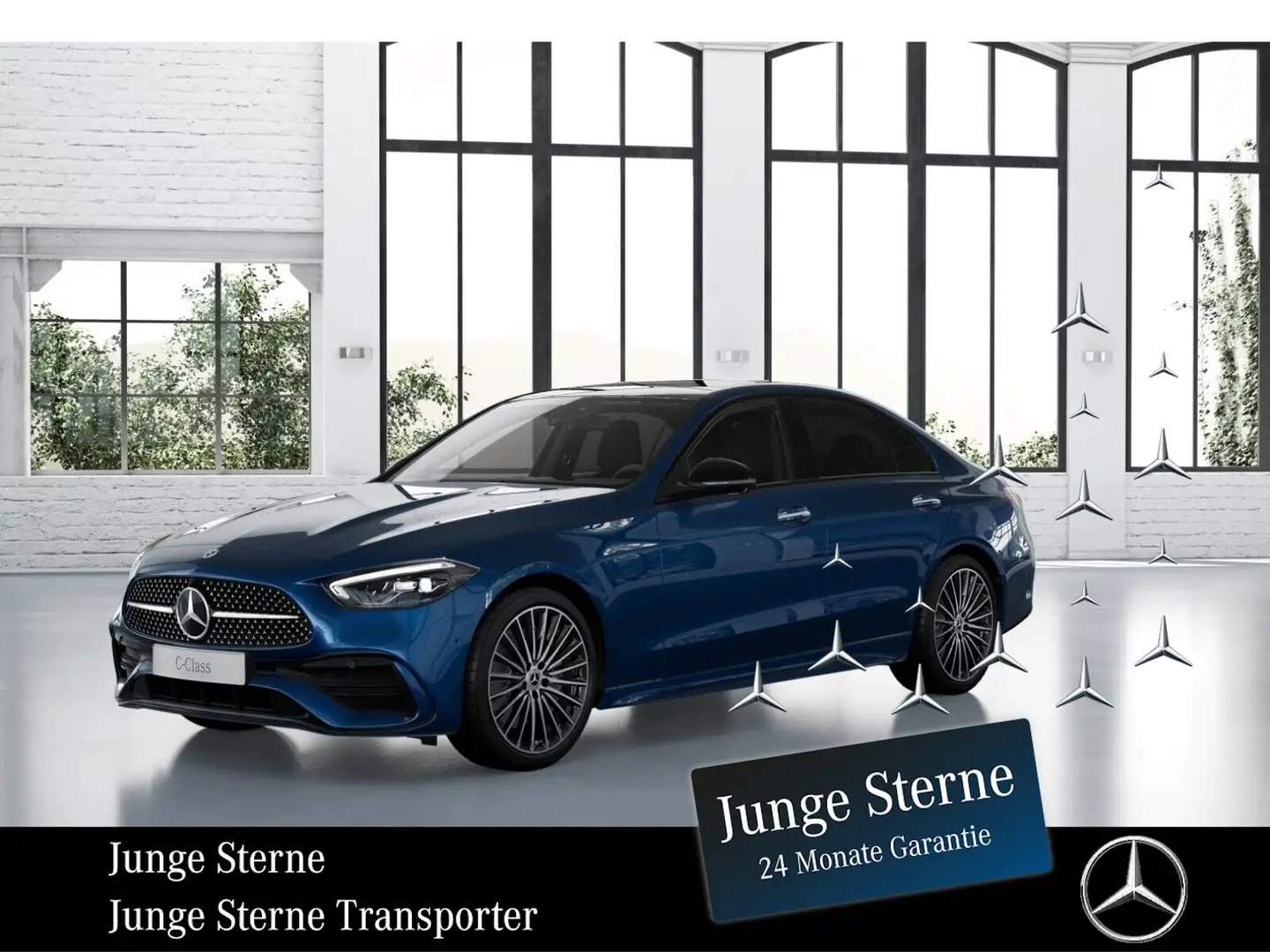 Mercedes-Benz C 300 *AMG*NIGHT*AHK*MEMO*PANO*360°KAMERA* Bleu - 1