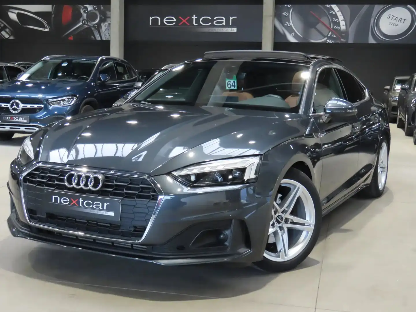 Audi A5 SB 35TFSi STronic EUR6dT *CUIR-PANO-MATRIX-CRUISE* Grau - 1