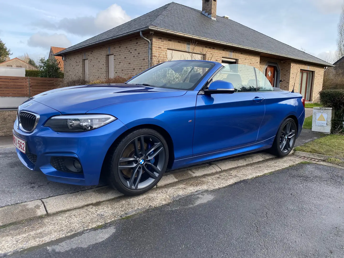 BMW 218 Cabriolet 218i Bleu - 2
