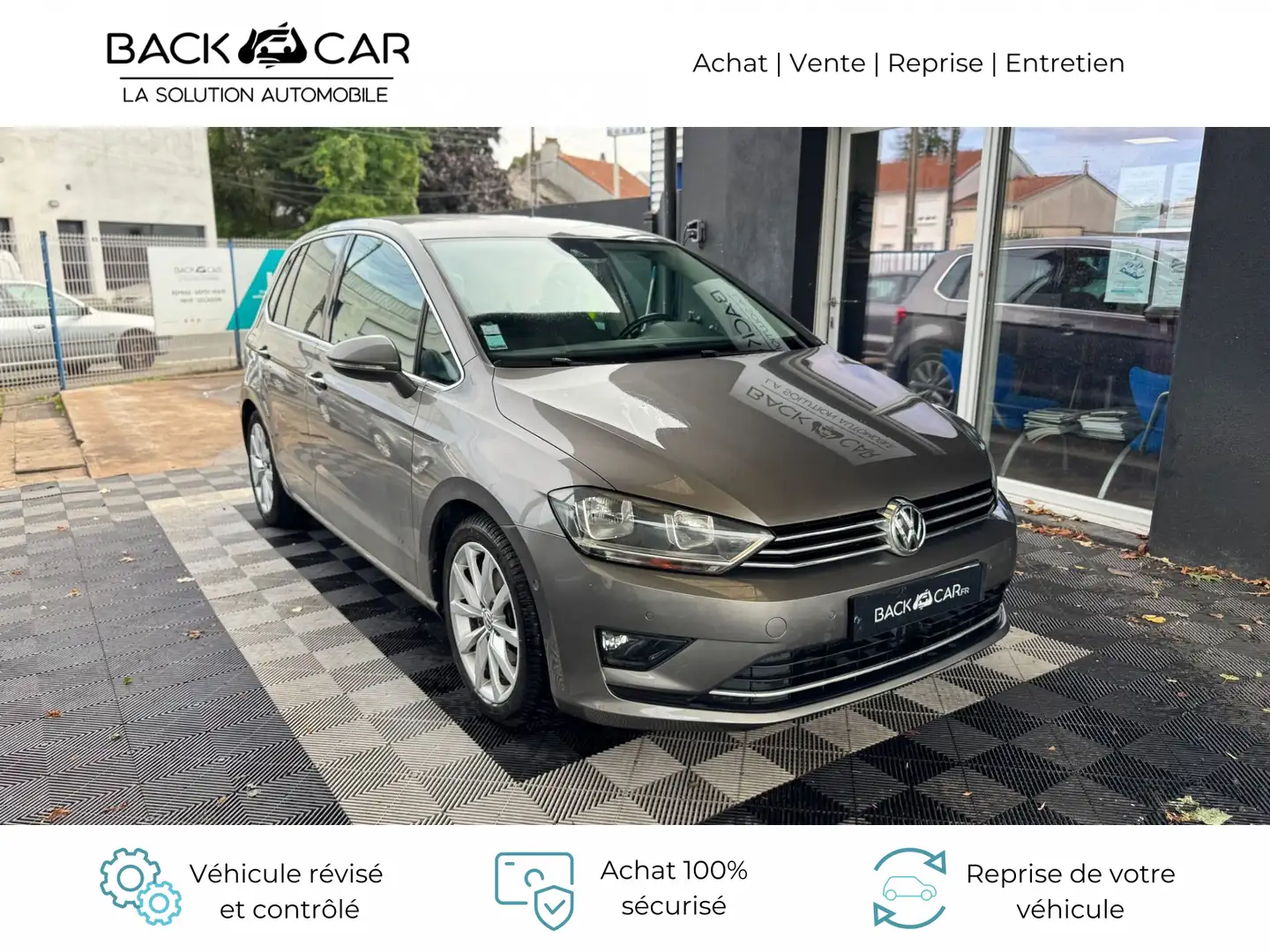 Volkswagen Golf Sportsvan 2.0 TDI 150 FAP BlueMotion Technology DSG6 Carat Gris - 1