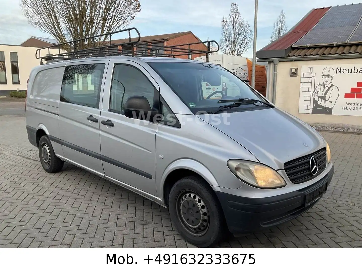Mercedes-Benz Vito Kasten 109 CDI Extralang LKW Klima 1 Hand Silber - 2