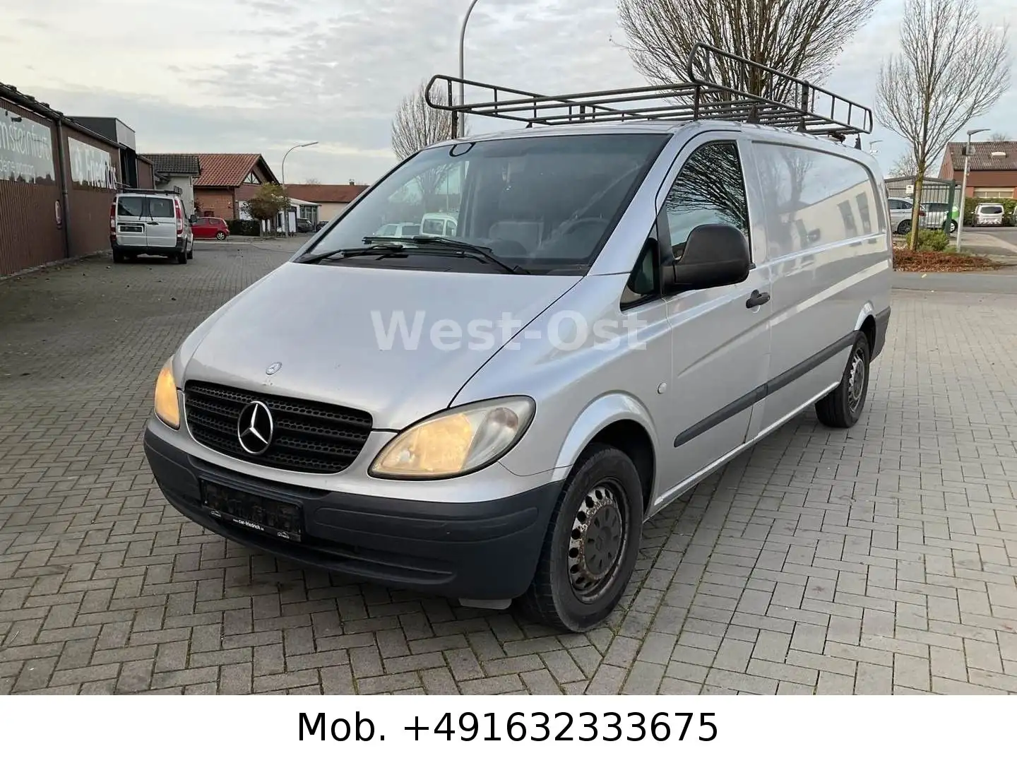 Mercedes-Benz Vito Kasten 109 CDI Extralang LKW Klima 1 Hand Silber - 1