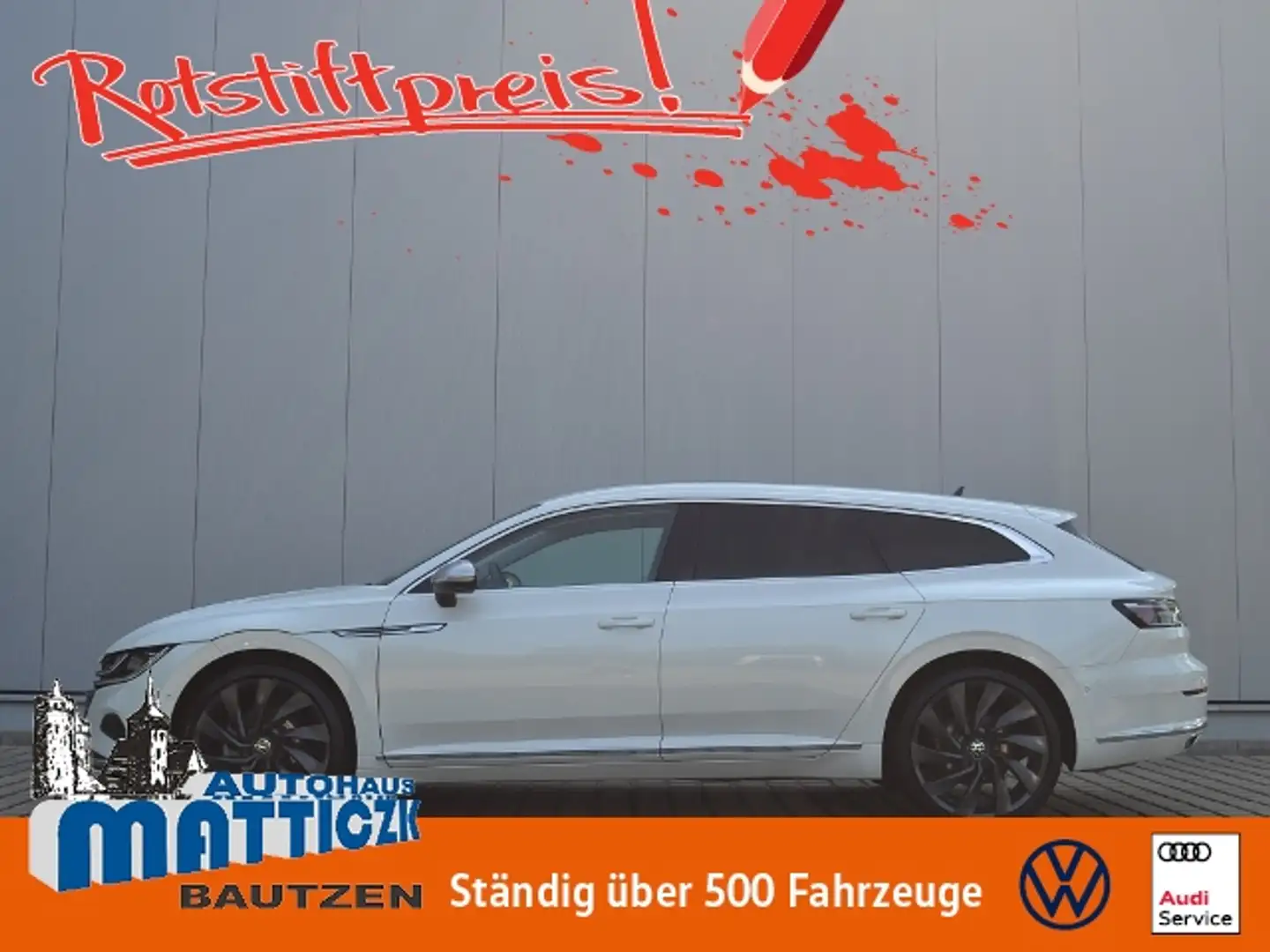 Volkswagen Arteon SB 2.0 TSI DSG Elegance VOLL/AHK/MATRIX/20-ZOLL/P Weiß - 1