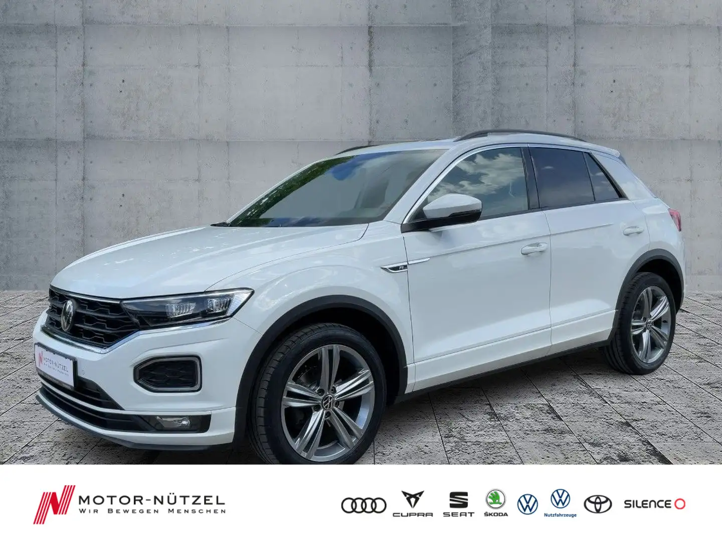 Volkswagen T-Roc 1.5 TSI R-LINE LED+NAVI+PANO+ACC+SHZ+DAB Weiß - 1