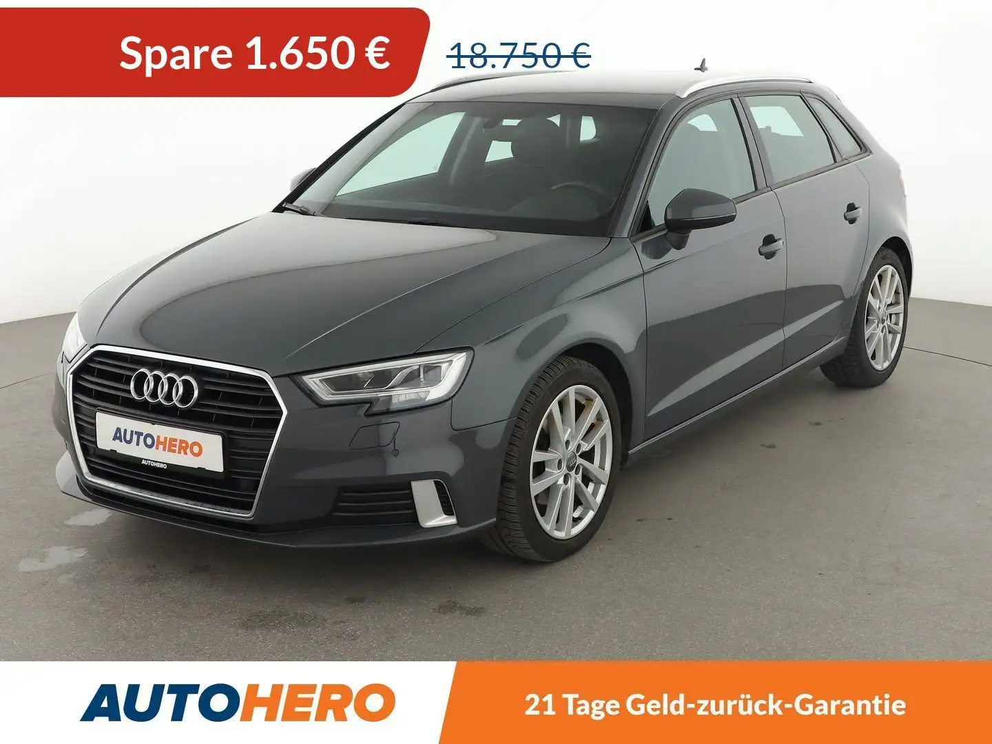 Audi A3 1.6 TDI Sport Aut.*LED*NAVI*PDC*TEMPO*SHZ*KLIMA* Grau - 1
