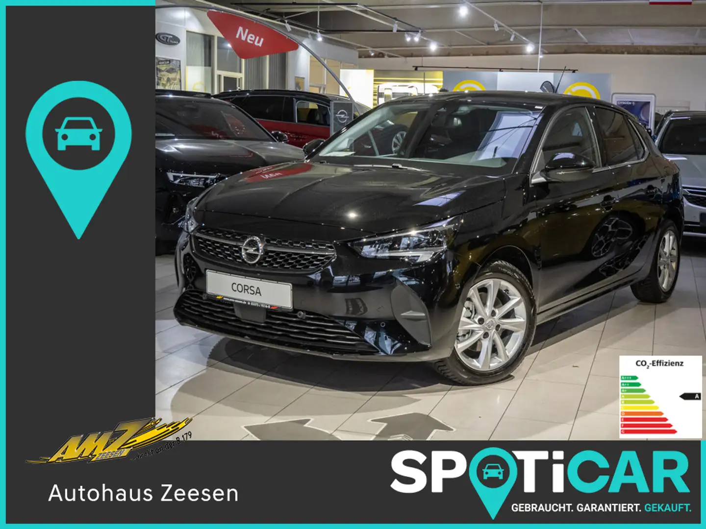 Opel Corsa 1.2 Turbo Elegance PDC SHZ KAMERA LED Negro - 1