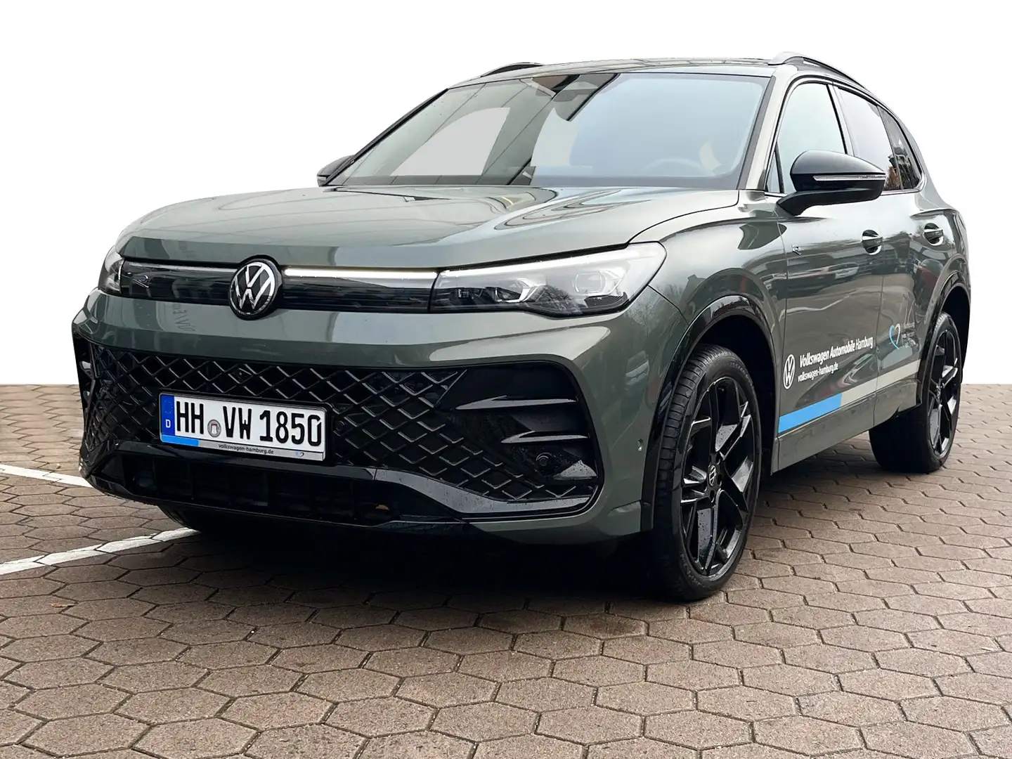 Volkswagen Tiguan 2,0 TDI SCR R-Line 4MOTION DSG AHK 20"ZOL Grün - 2