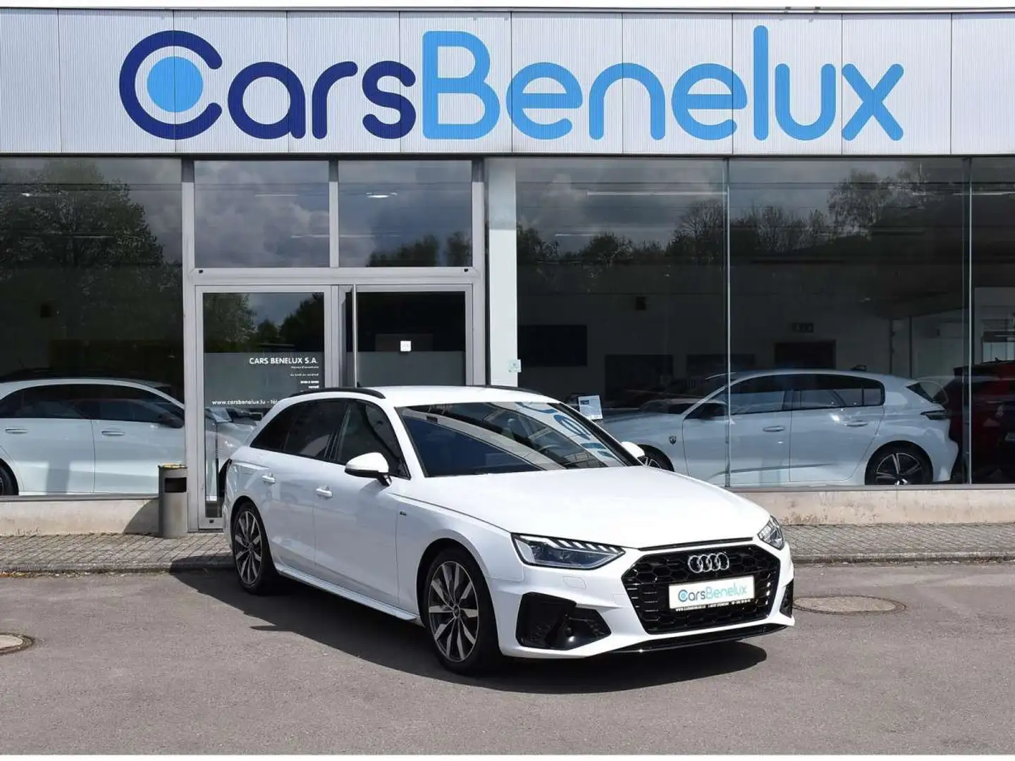 Audi A4 Avant 35 TDI S-Line S-Tronic GPS LANE SIDE CAM 1M Blanc - 1