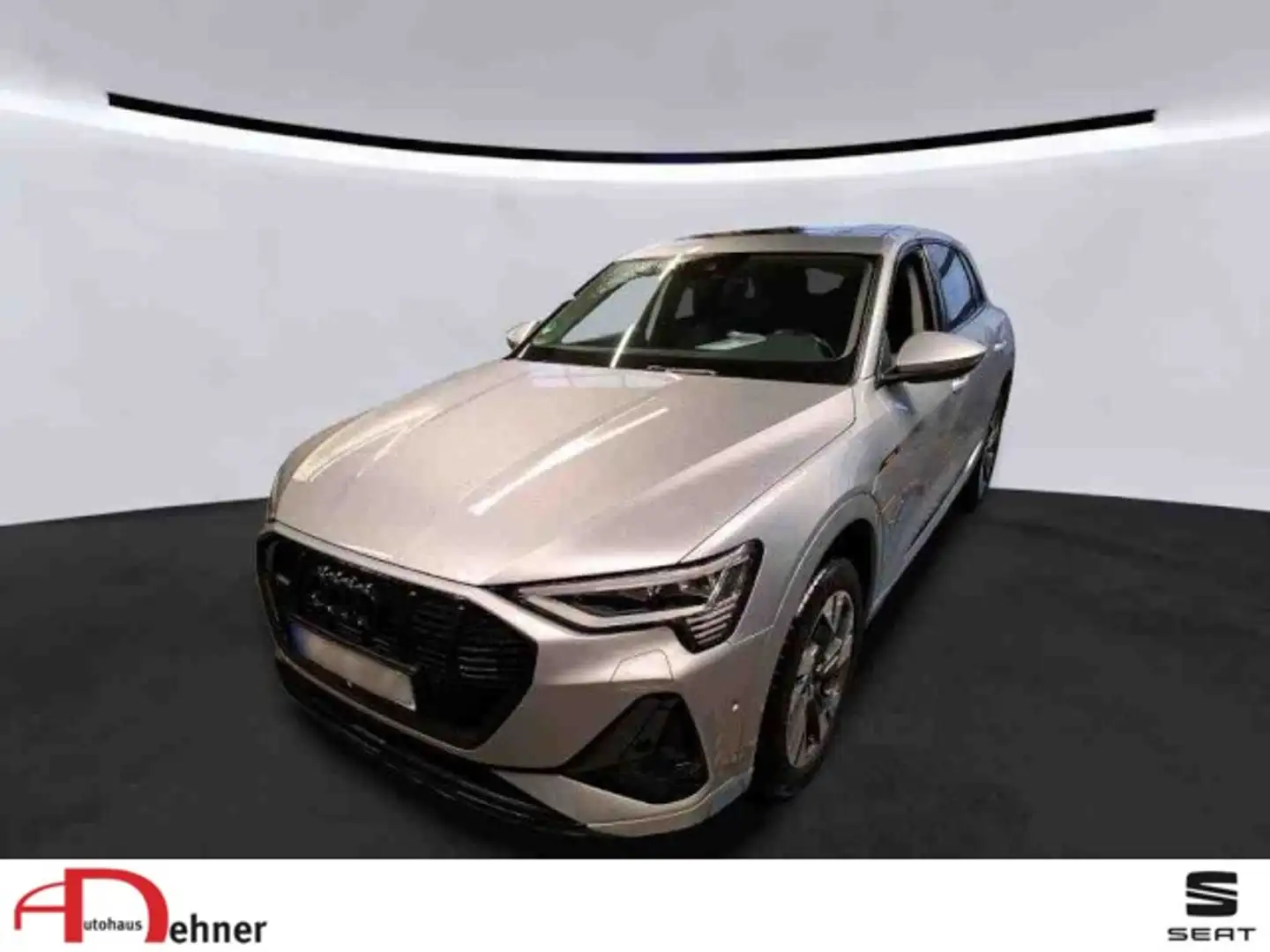 Audi e-tron 50 quattro S line 71kWh/313PS PANO+RKAM+SHZ Klima Silber - 1
