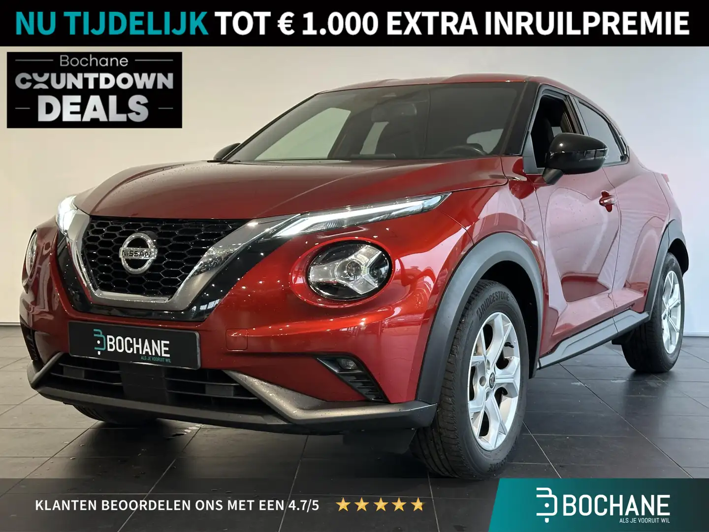 Nissan Juke 1.0 DIG-T N-Connecta | Camera | Apple Carplay | Rouge - 1