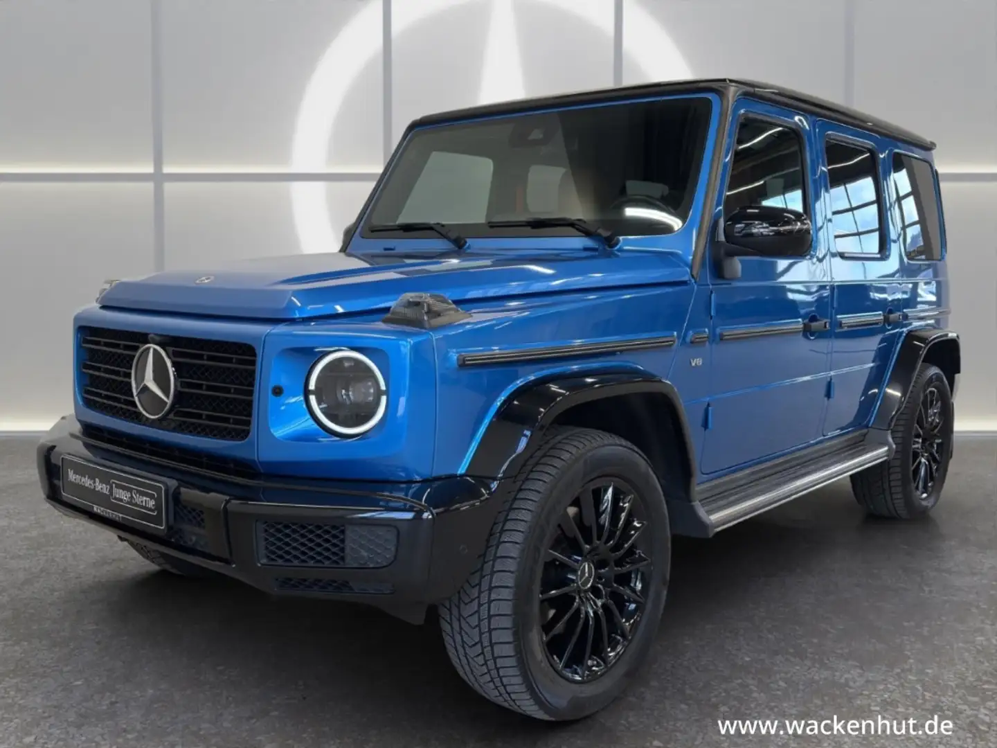 Mercedes-Benz G 500 AMG NIGHT+AHK+STDHZ+DISTR+MULTIB+BURM+360° Blau - 1