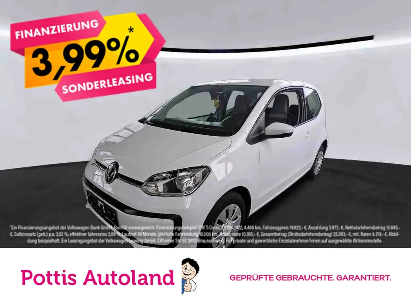 Volkswagen up! 1.0 MPI MOVE UP! KAMERA PDC KLIMA Weiß - 1